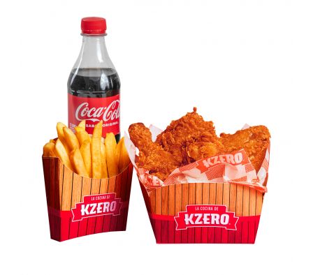 COMBO POLLO FRITO X 4 PAPAS